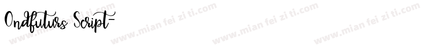 Ondfuturs Script字体转换